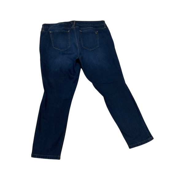 Jessica Simpson Women's Size 20W Forever Rolled Skinny Jeans Dark Wash Stretchy - Picture 5 of 6